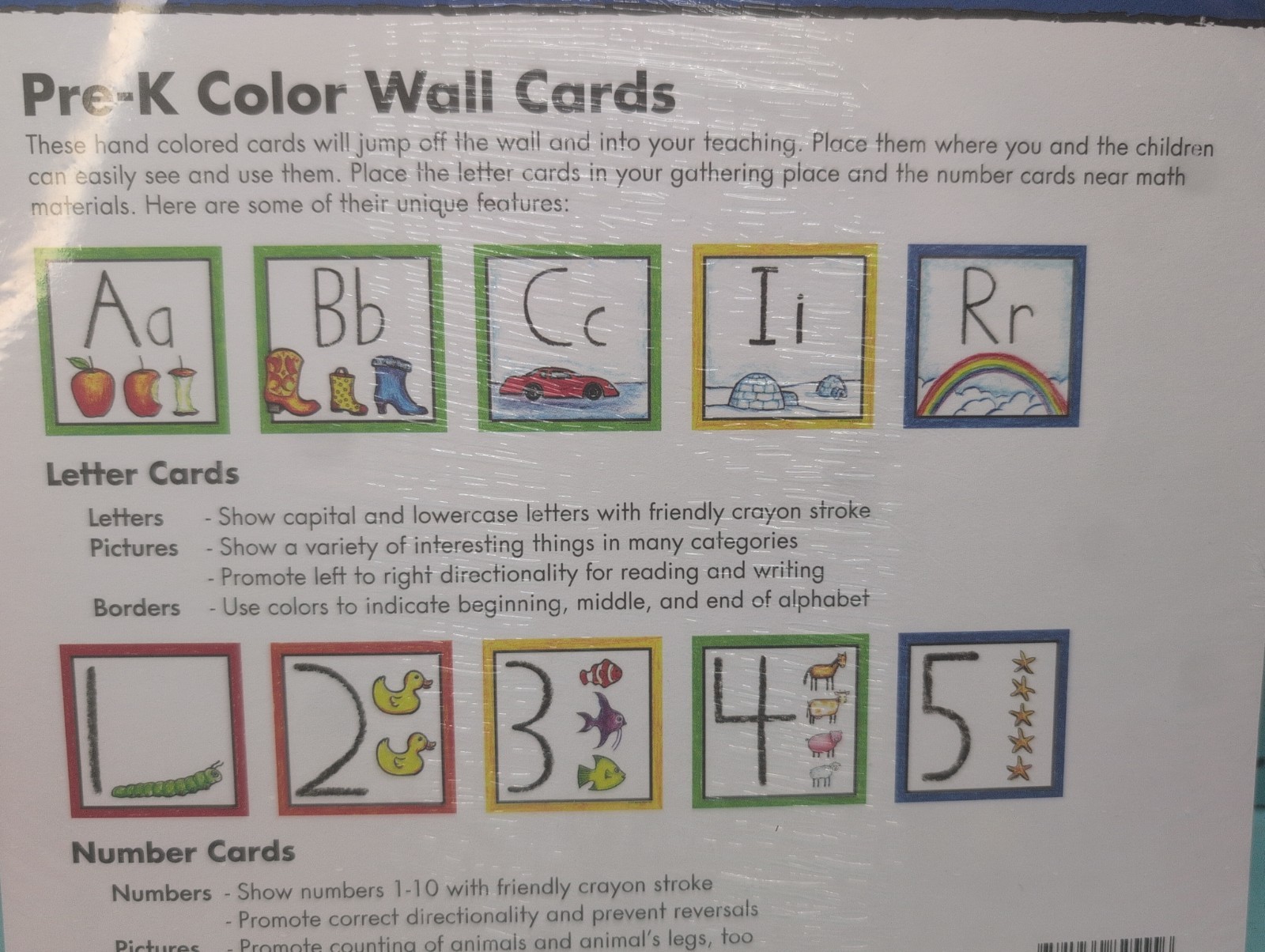 Pre-K Color Wall Cards by Get Set For School (2012, Cards,Flash Cards) – New