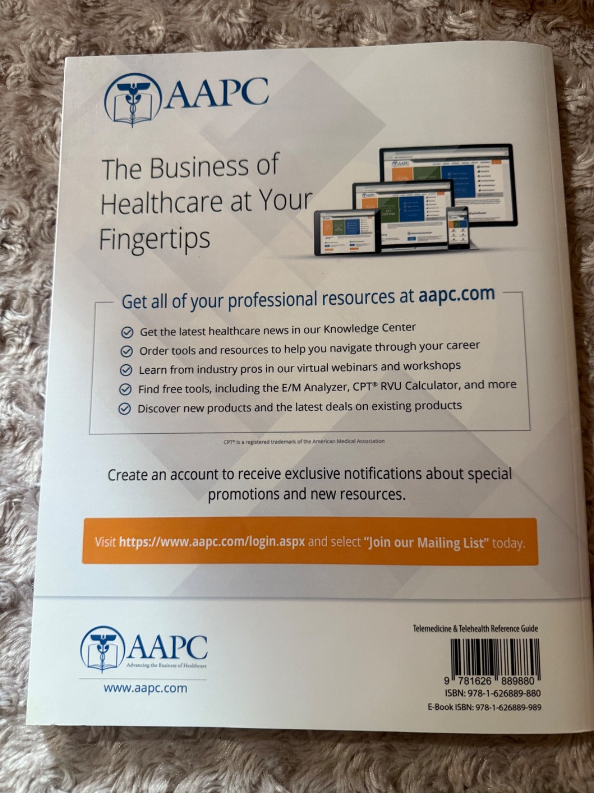 Telemedicine & Telehealth Reference Guide 1st Edition AAPC 2020