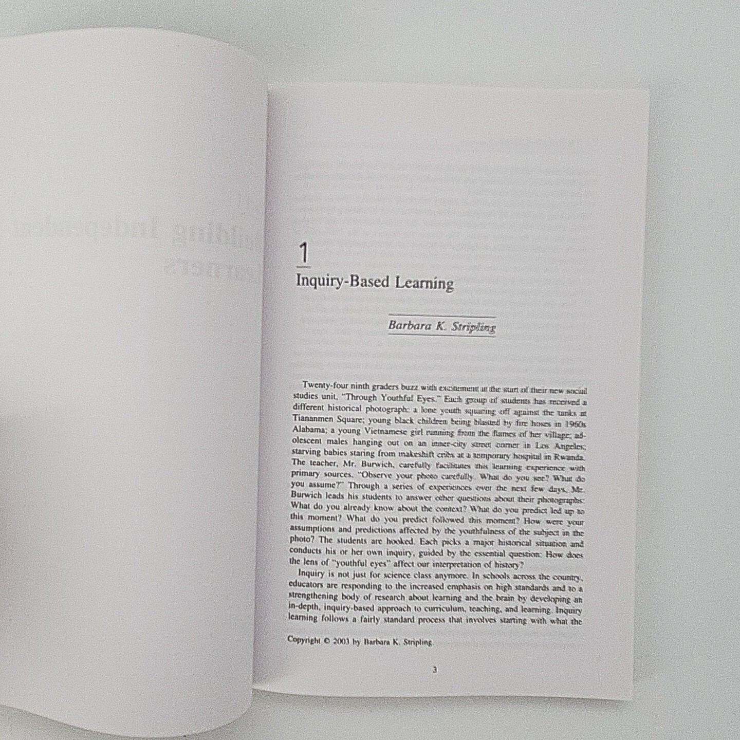 Curriculum Connections through the Library Stripling and Hughes-Hassell Book