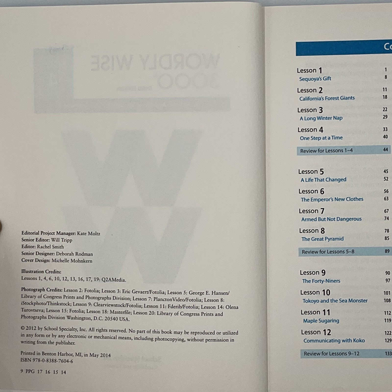 Wordly Wise 3000 Book 4 Third Edition Kenneth Hodkinson Vocabulary Workbook-NEW