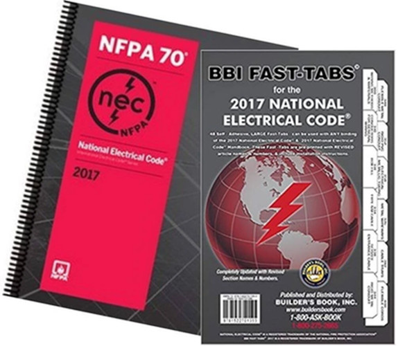 NFPA 70 National Electrical Code 2017 Edition Spiral BBI Tab USA St. PACK OF 10
