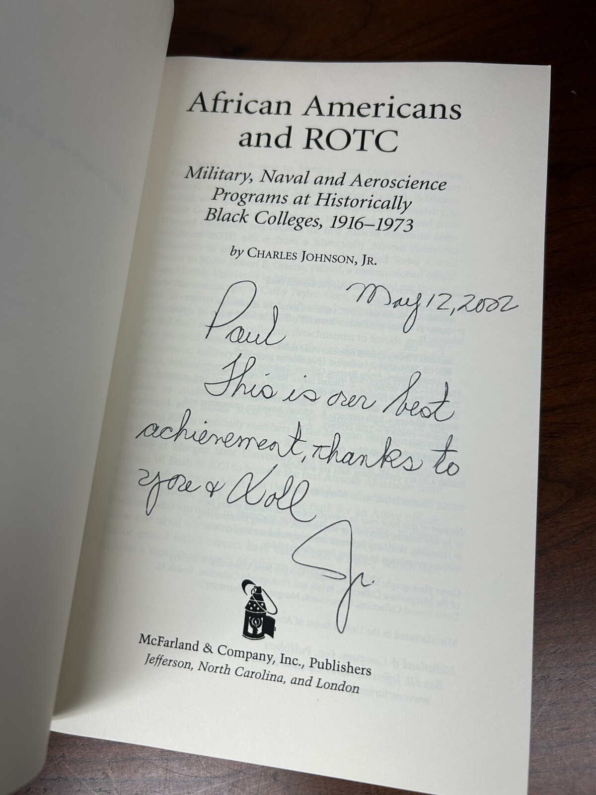 African Americans and ROTC: Military Naval Aeroscience HBCU 1916-1973 2002 PB