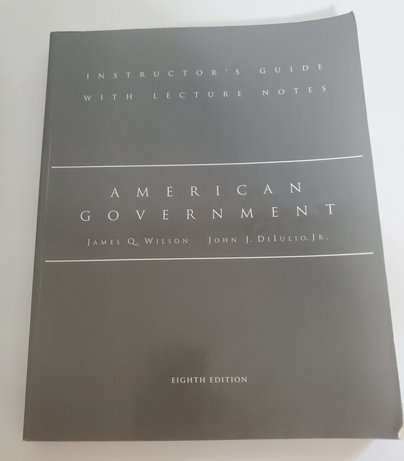 AMERICAN GOVERMENT 8TH EDITION HARDBACK TEXT BOOK AND INSTRUCTOR GUIDE