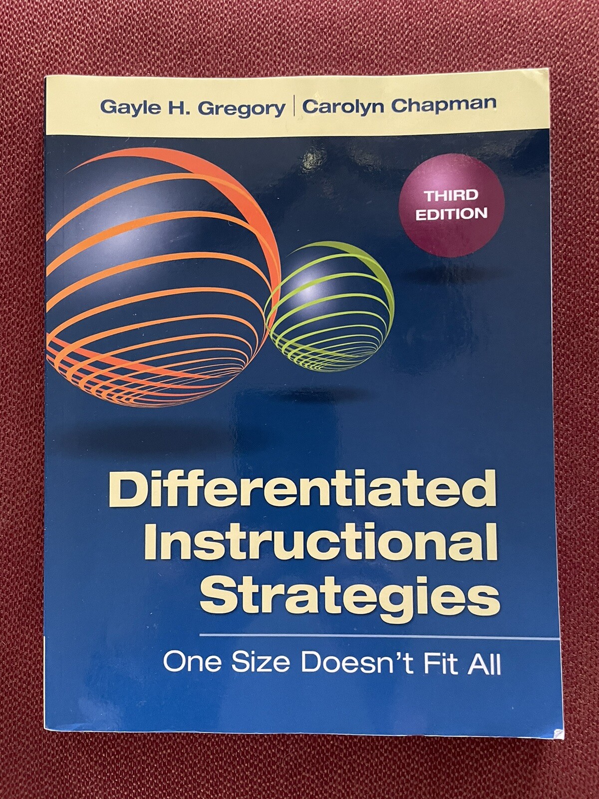 Differentiated Instructional Strategies : One Size Doesn’t Fit All; Gregory/Chap