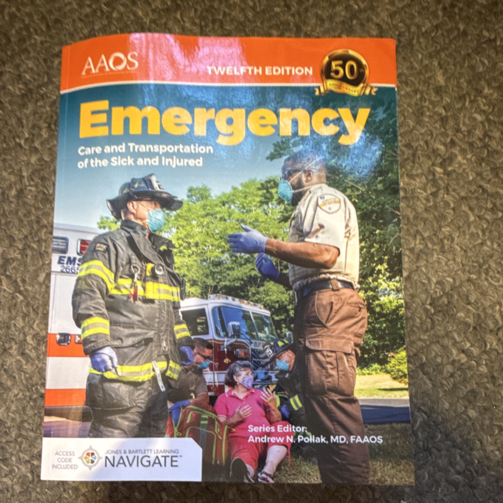 AAOS Emergency Care and Transportation 12th Ed by Pollak Paperback w/ Access Co…