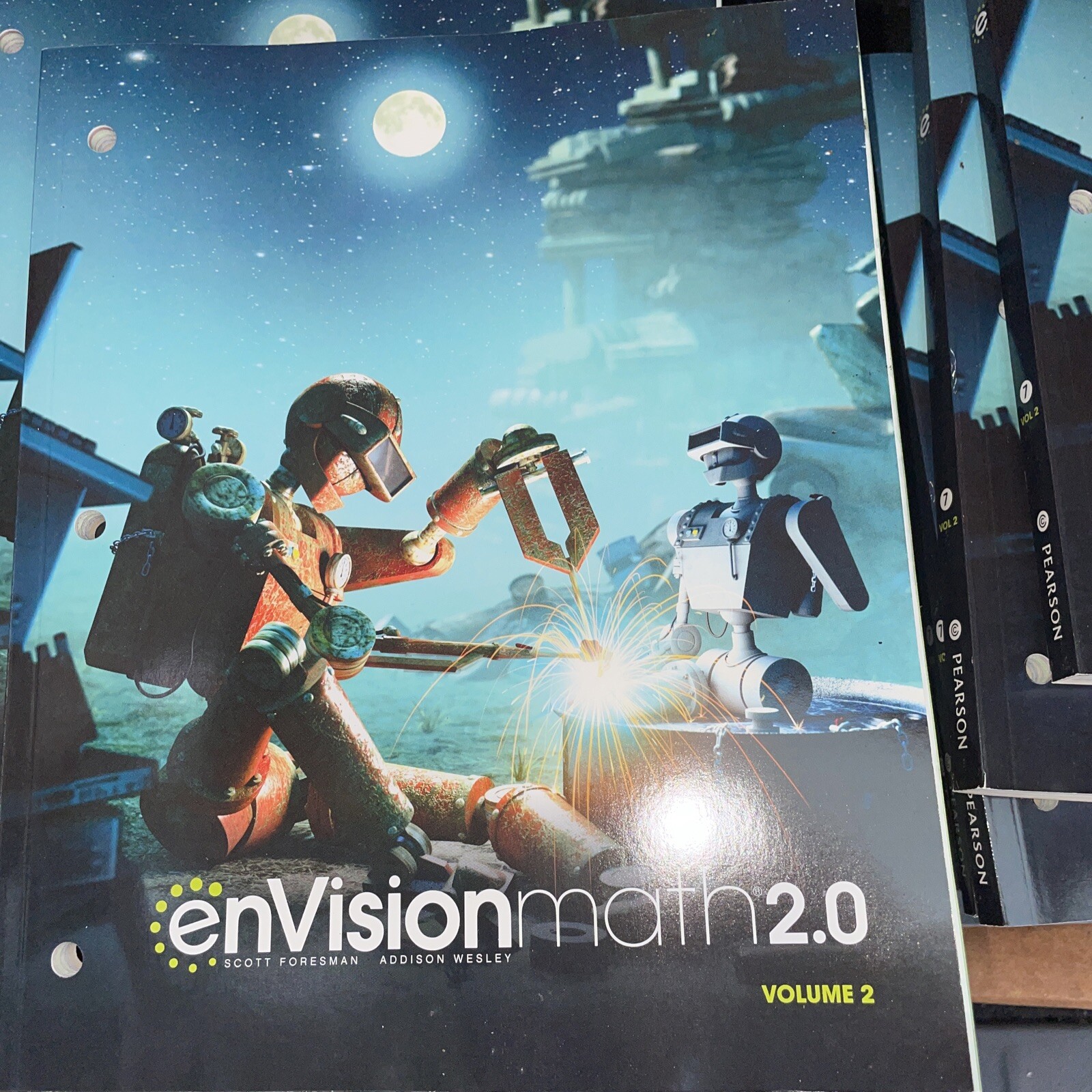 7th enVision Math 2.0 Volume 1&2 Grade 7 Student Books Common Core Pearson 2017