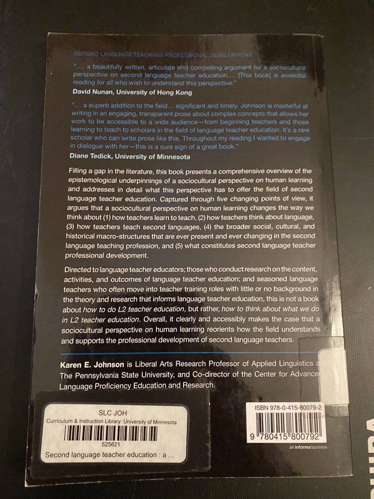Second Language Teacher Education (… by Johnson, Karen E. Paperback / softback