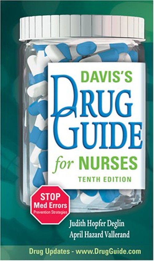 Davis’s Drug Guide for Nurses April Hazard Vallerand Judith Hopfe