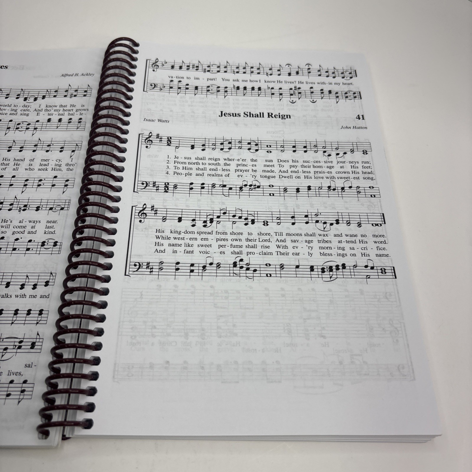 Abeka A Beka Book SING HIS PRAISE Hymns & Choruses Spiral Round Notes
