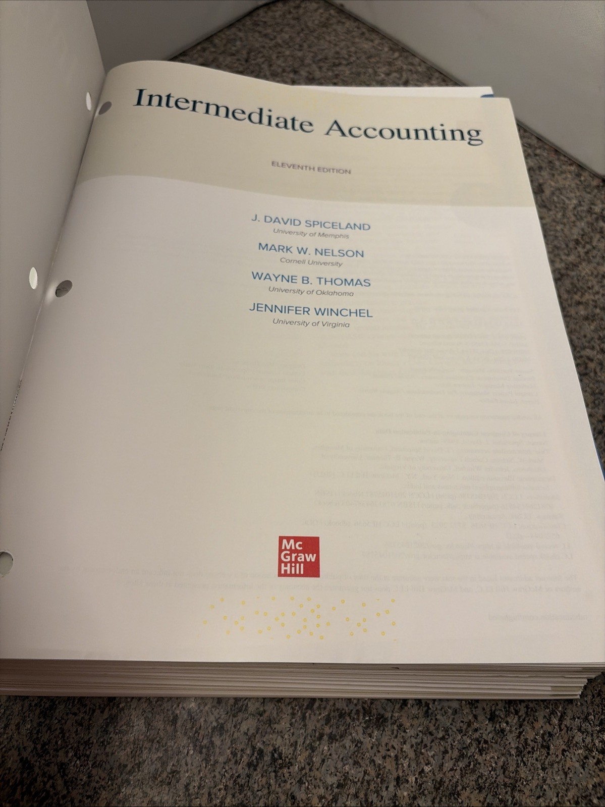Intermediate Accounting, 11th Ed. by Spiceland et al (2023, Loose-Leaf)
