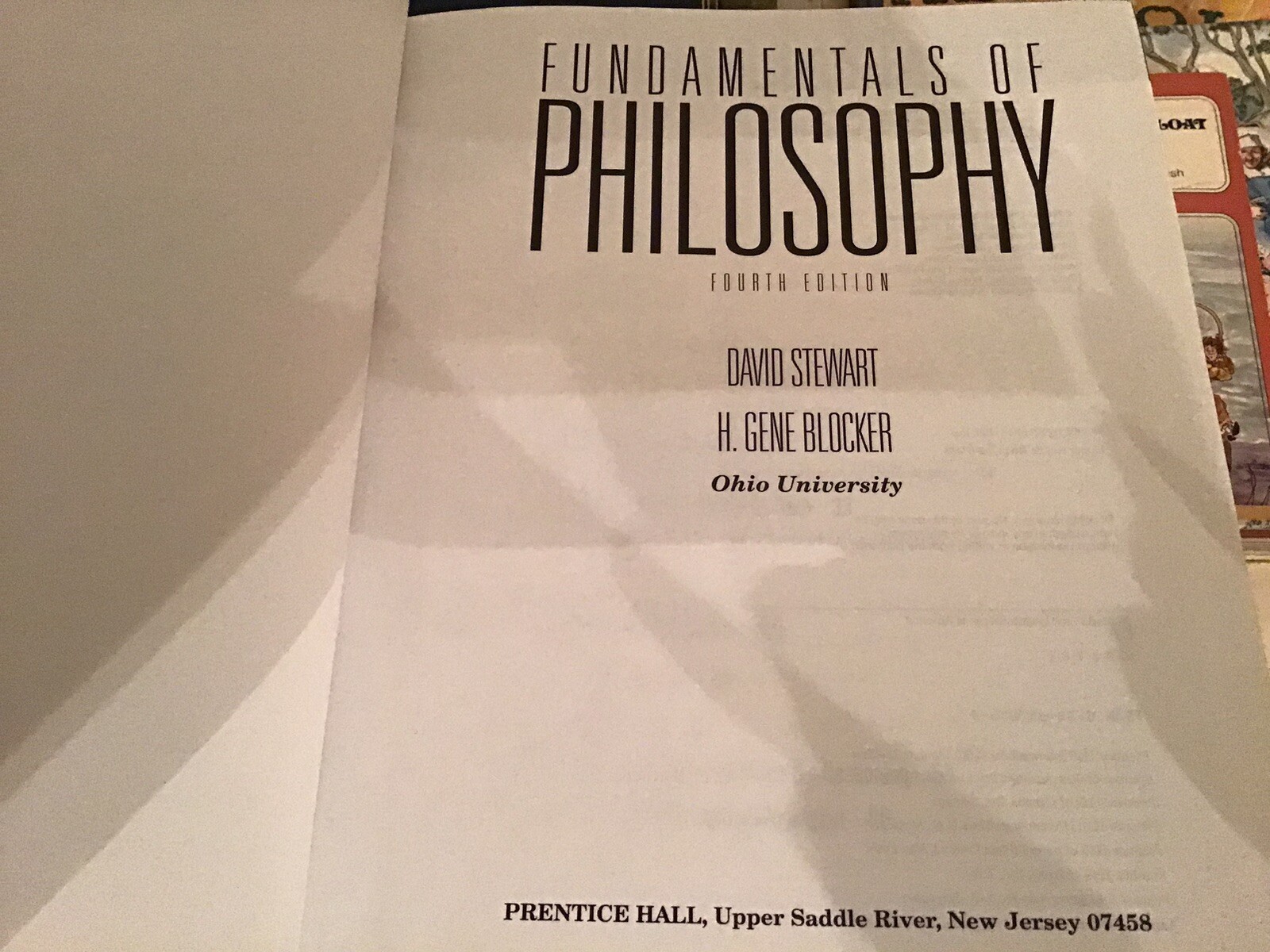 Fundamentals of Philosophy – Hardcover By Stewart, David – VERY GOOD