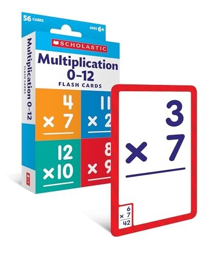 Flash Cards: Multiplication 0 – 12, Free Shipping
