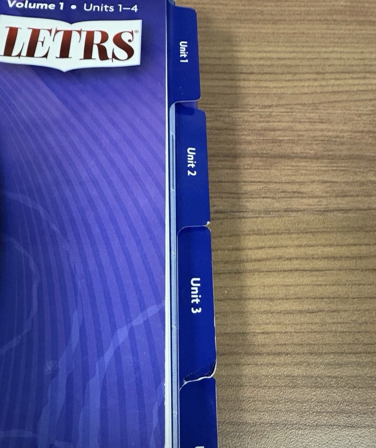 LETRS Book Volume 1 Units 1-4 Voyager Sopris Third Edition Elementary Education