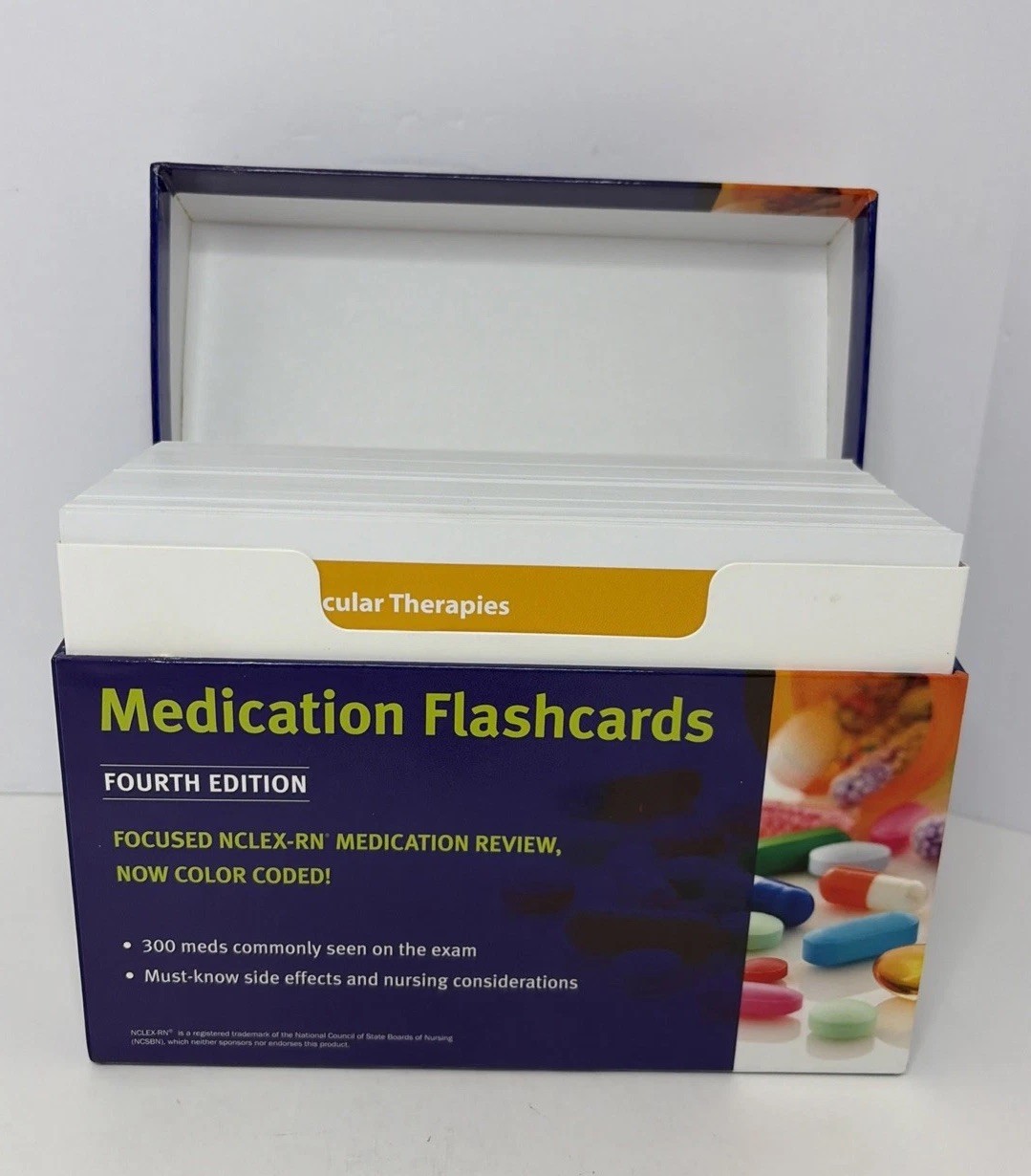 NCLEX-RN Medication Flashcards by Kaplan (2014, Cards,Flash Cards)