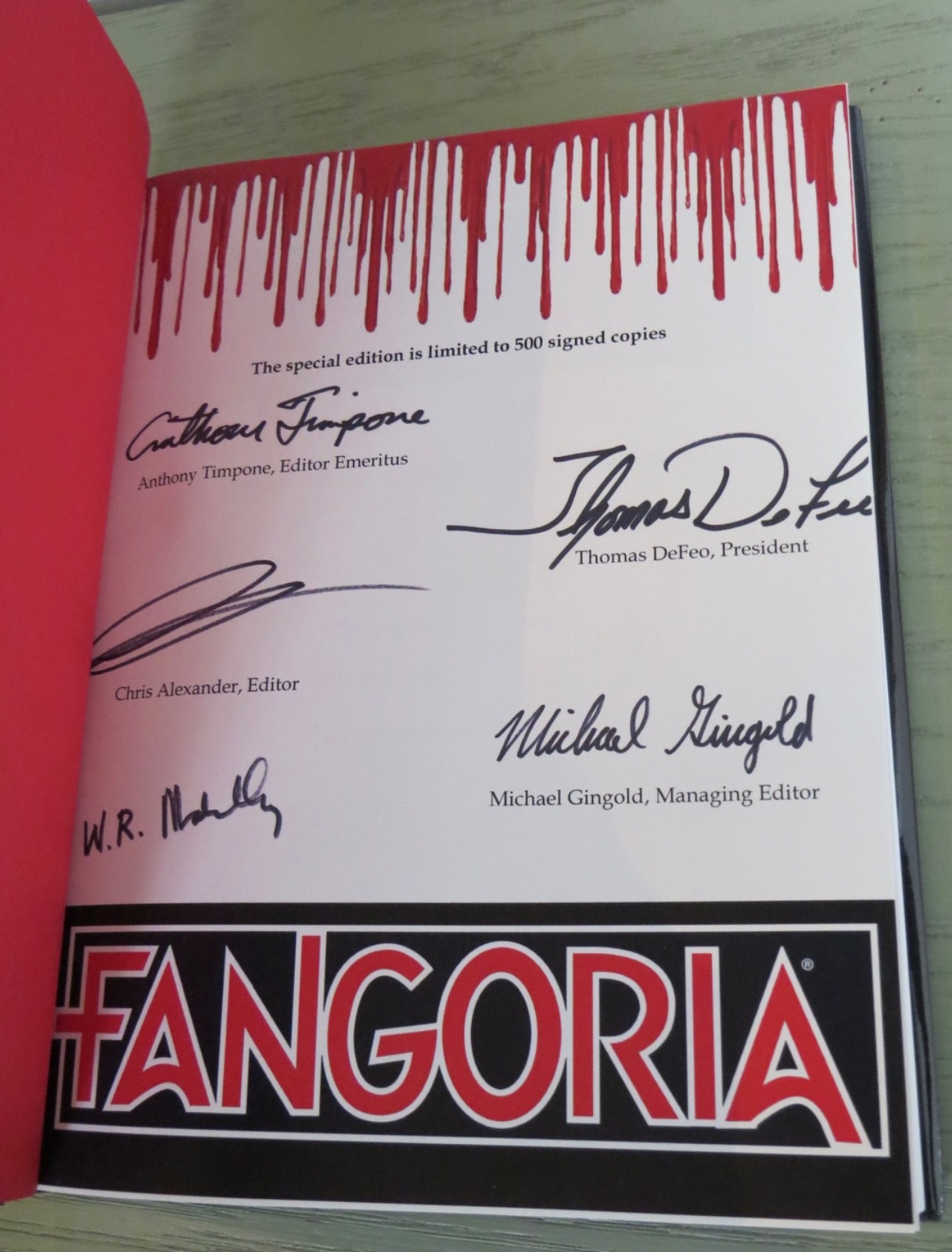 FANGORIA COVER TO COVER – Cemetery Dance – Signed Special Edition