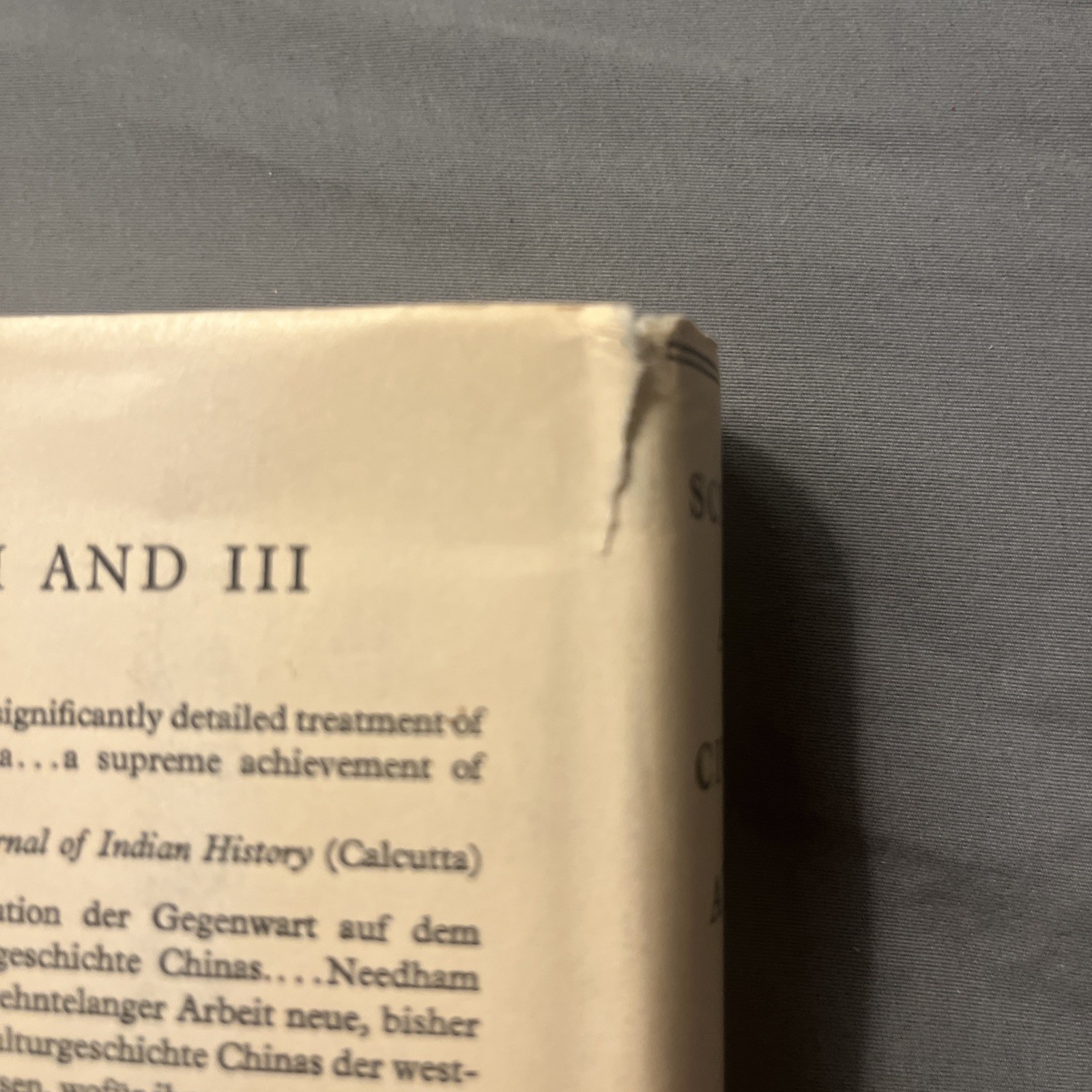 SCIENCE AND CIVILISATION IN CHINA, VOL. 4 Part 1 : PHYSICS AND By Joseph Needham