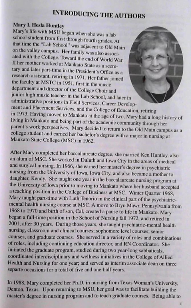 Minnesota State University Nursing Celebrating the 1st 50 Years SIGNED 3 Authors