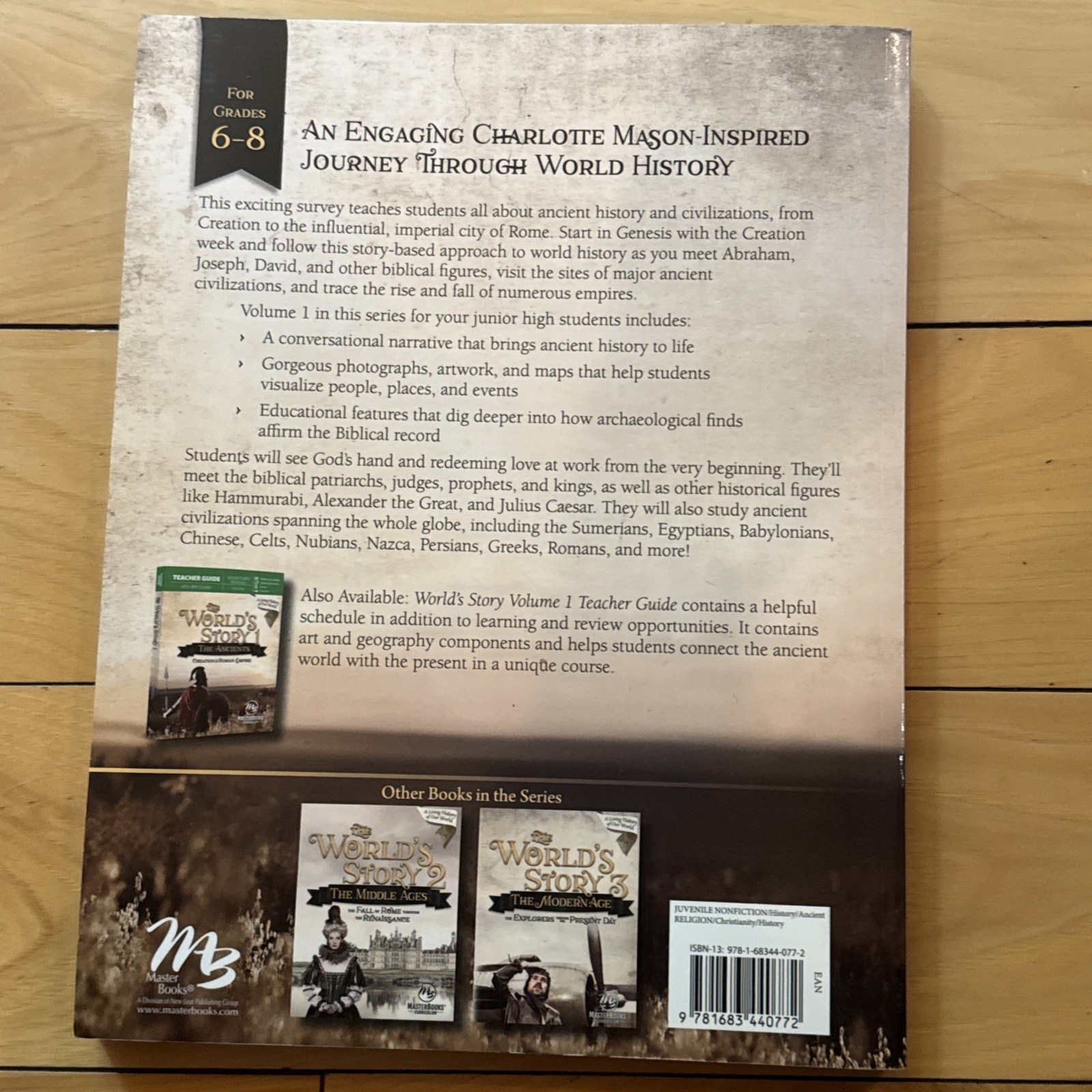 The World’s Story 1: The Ancients Master books History Book Grade6-8