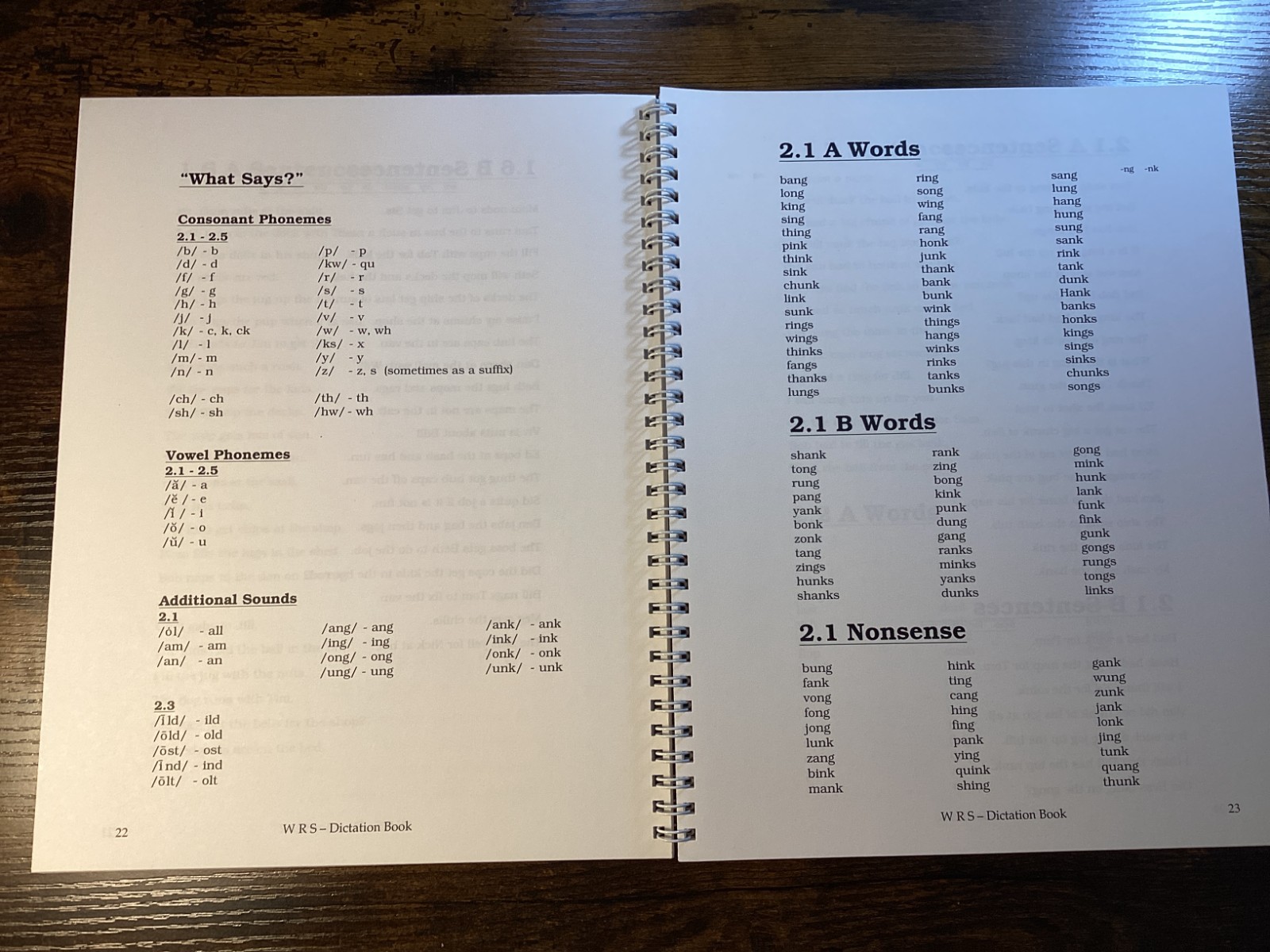 Wilson Reading System Dictation Book steps 1 – 6 Third Edition Barbara A Wilson