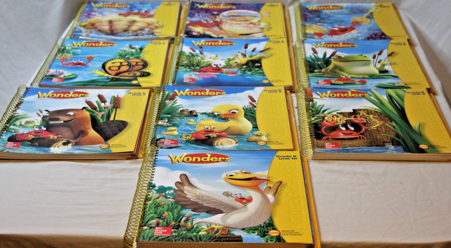 McGraw Hill Reading Wonders Grade K Teacher’s Editions Units 1-10 & Resources