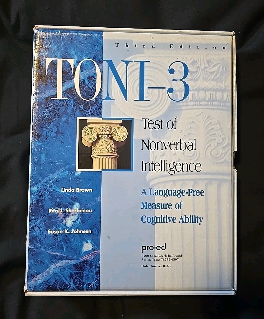 Test Of Nonverbal Intelligence 3 (TONI-3) By Pro-Ed (3rd Edition)
