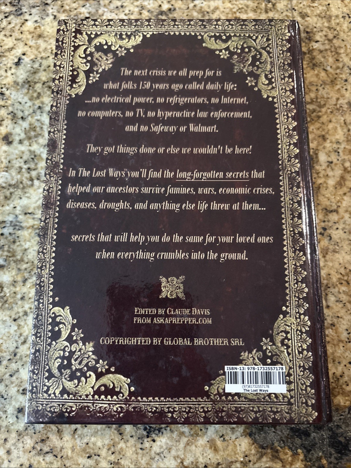 The Lost Ways Claude Davis HB Survival Skills Book 4th Edition, HC. VERY GOOD