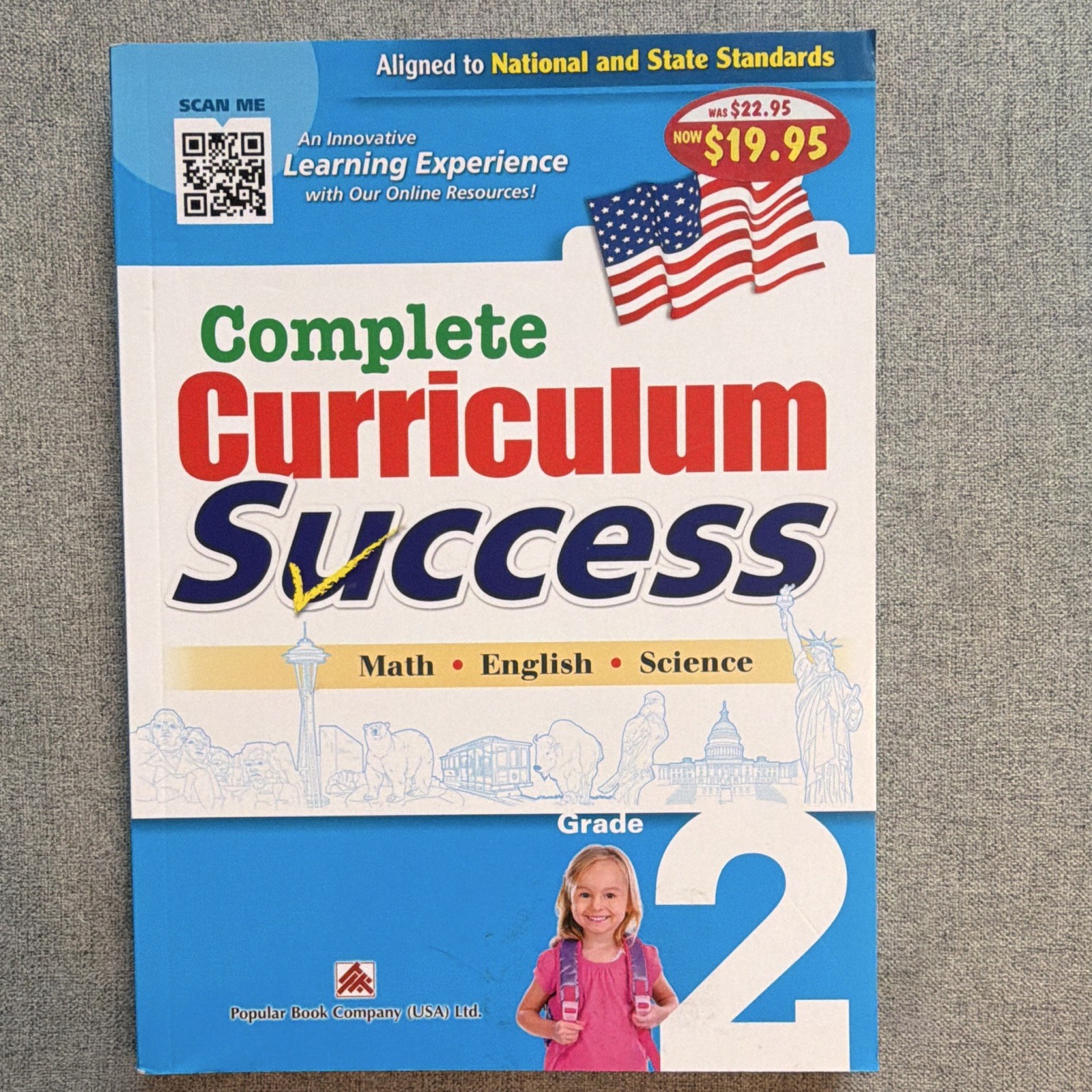 Popular Book Company Complete Curriculum Success Grade 2 Math English Sci