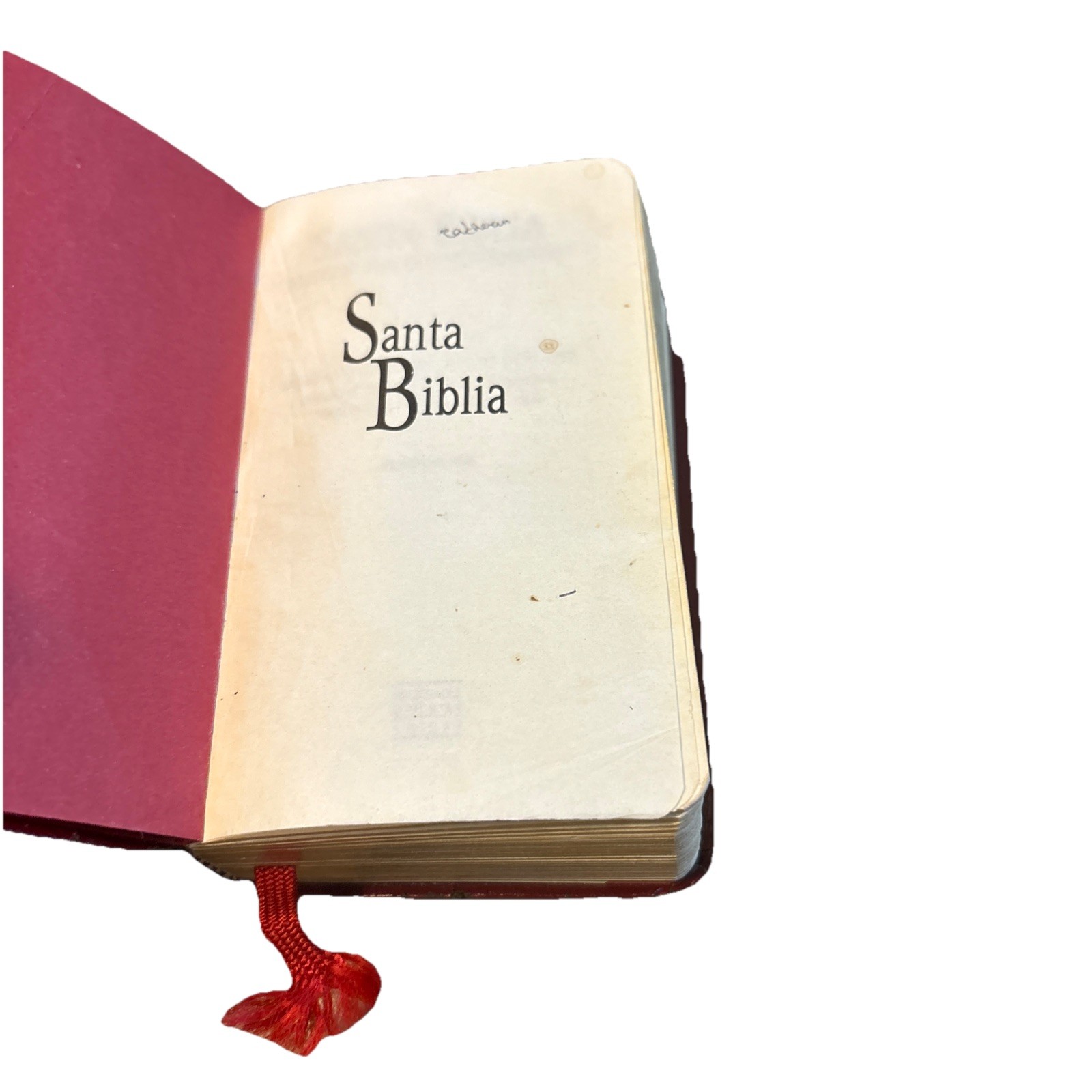 Mini Santa Biblia Reina Valera 1960 Vinilo Vino Pocas Marcas Extraña