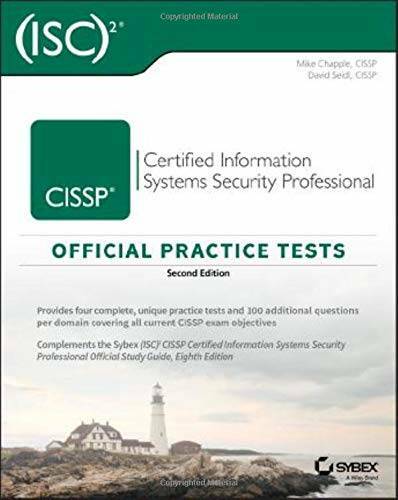 CISSP Official (ISC) 2 Practice Tests – Paperback By Chapple, Mike – GOOD