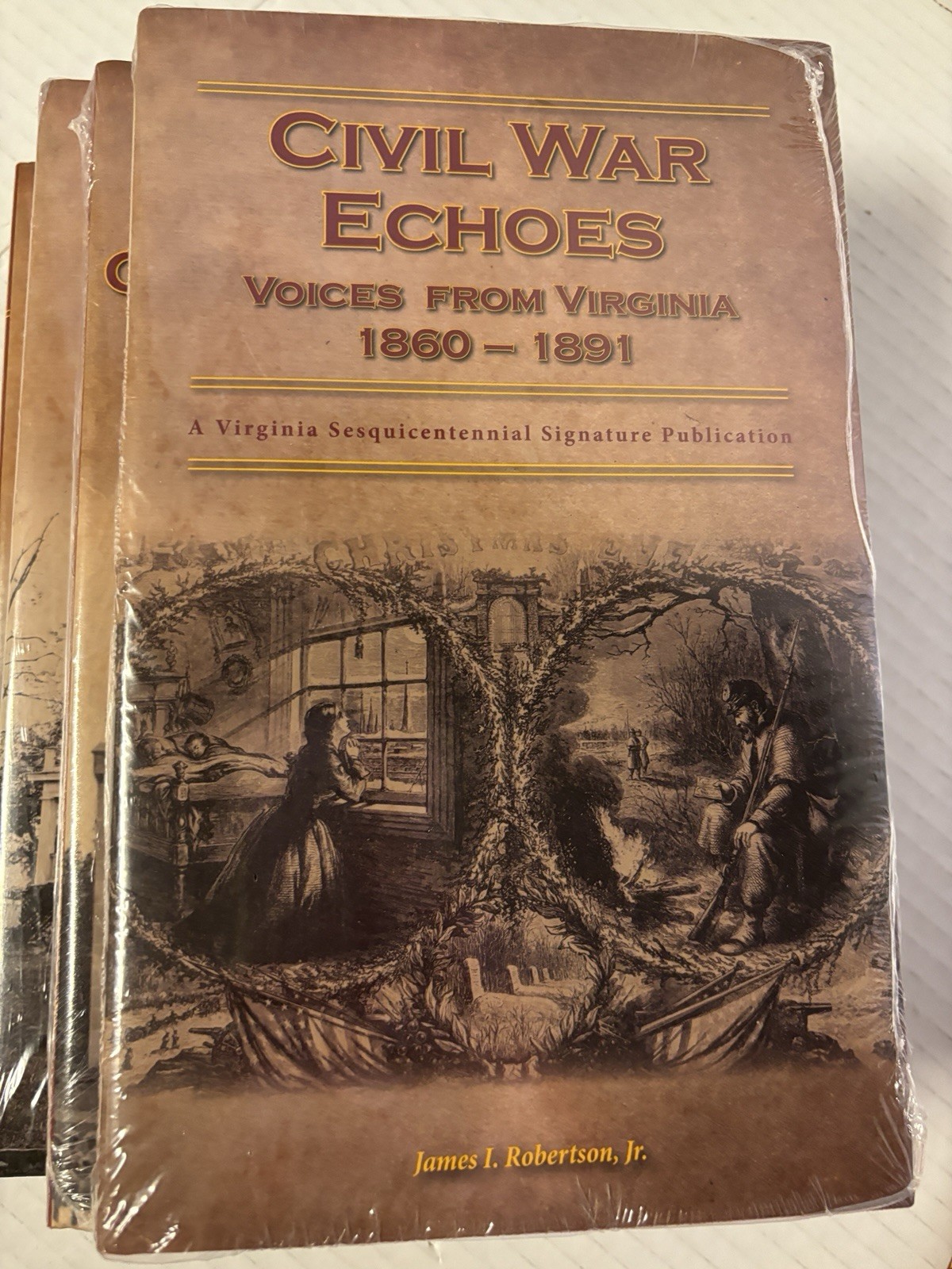 Rare SET OF 8 Books w/ CIVIL WAR ECHOES, VOICES FROM VIRGINIA 1860-1891 (New)