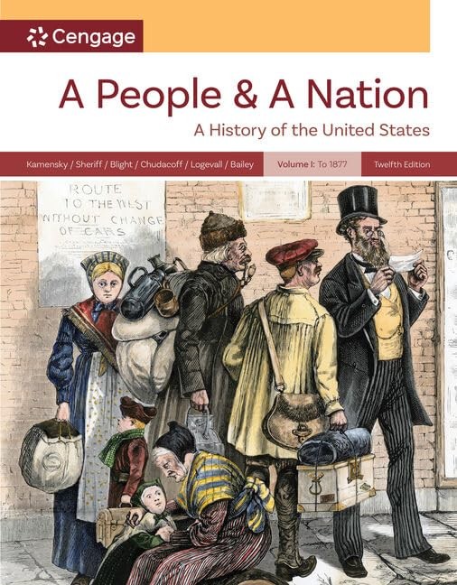 A People and a Nation, Vol. I: to 1877 (MindTap Course List) by Beth Bailey