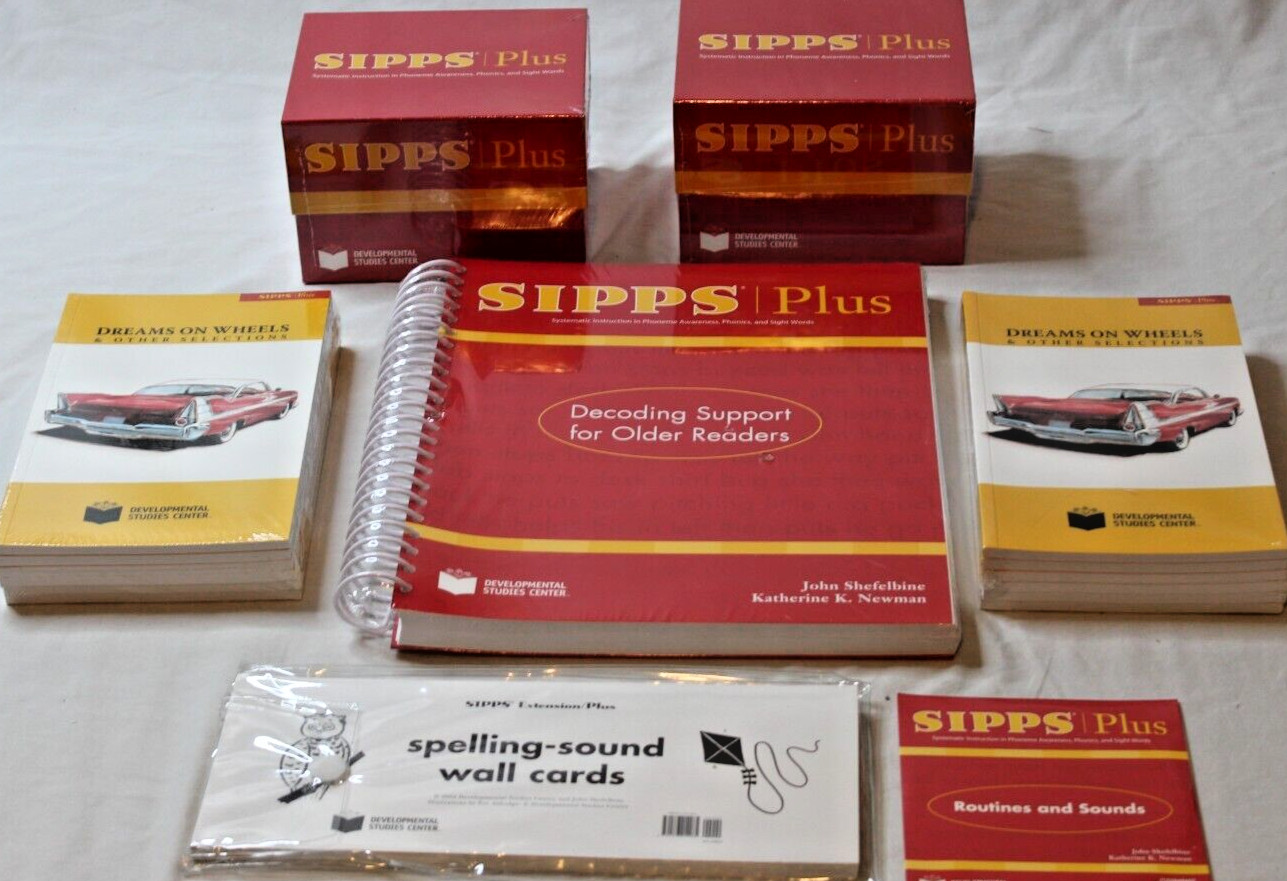 Sipps Plus Teacher’s Edition Resources Set Phonics Decoding Support New