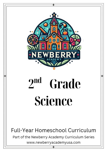 2nd Grade Science Full year Lessons Workbook Second Grade Science homeschool