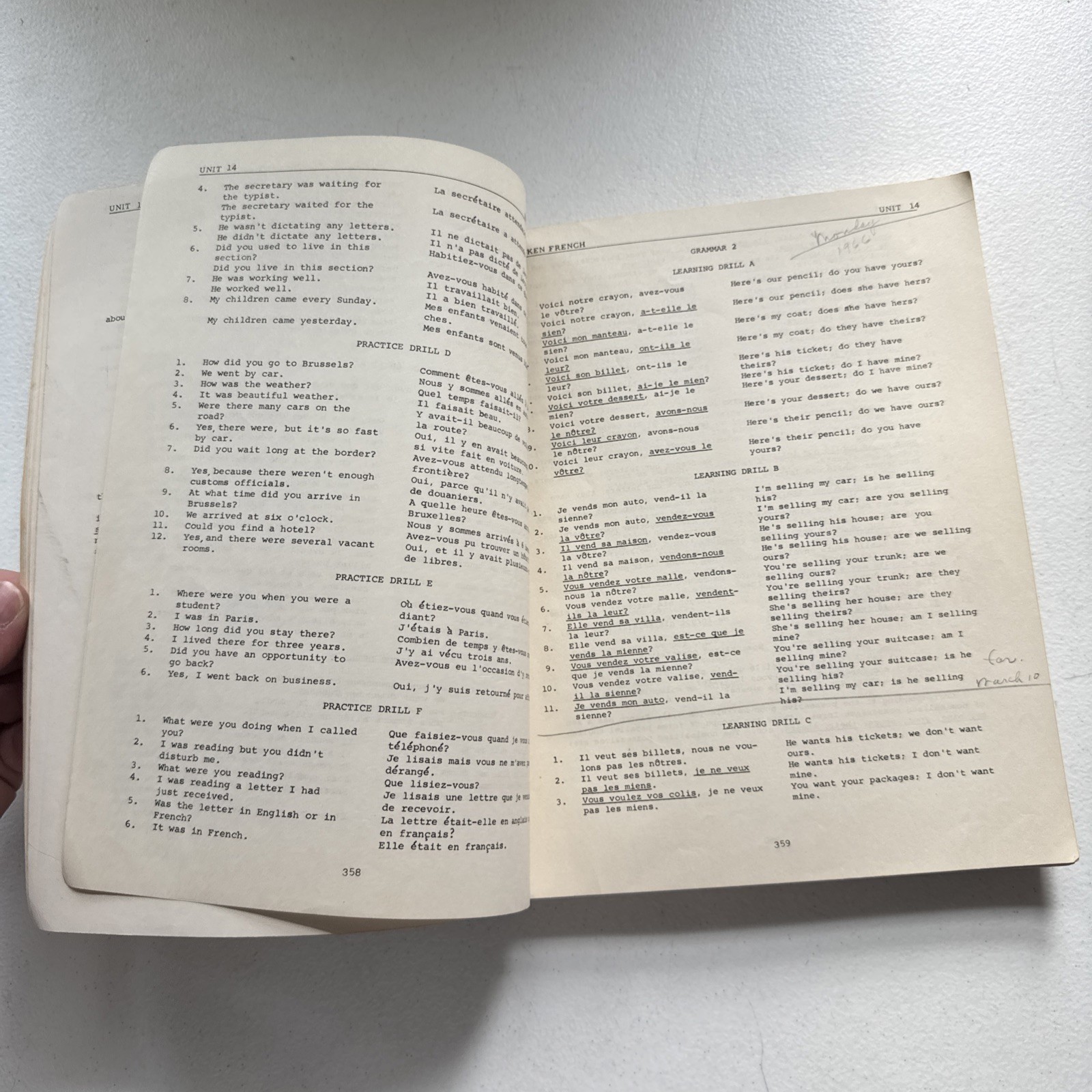 Foreign Service Insitute French Basic Course Units 13-24 1960