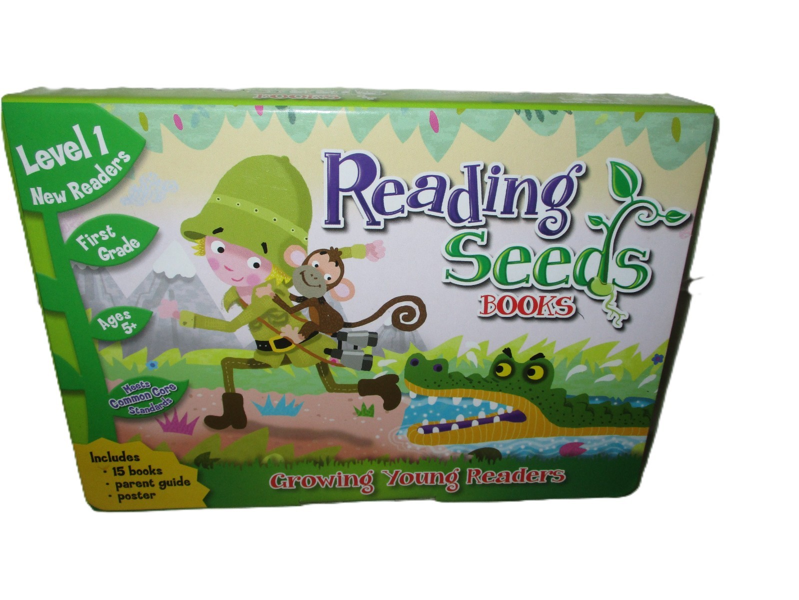 Reading Seeds Books Level New Readers First Grade 5+ (Box Set 15 Books)