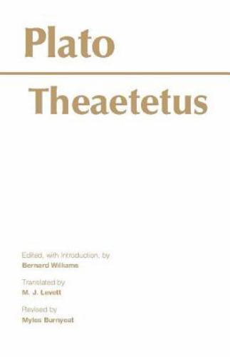 Hackett Classics Ser.: Theaetetus by Plato (1992, Trade Paperback)