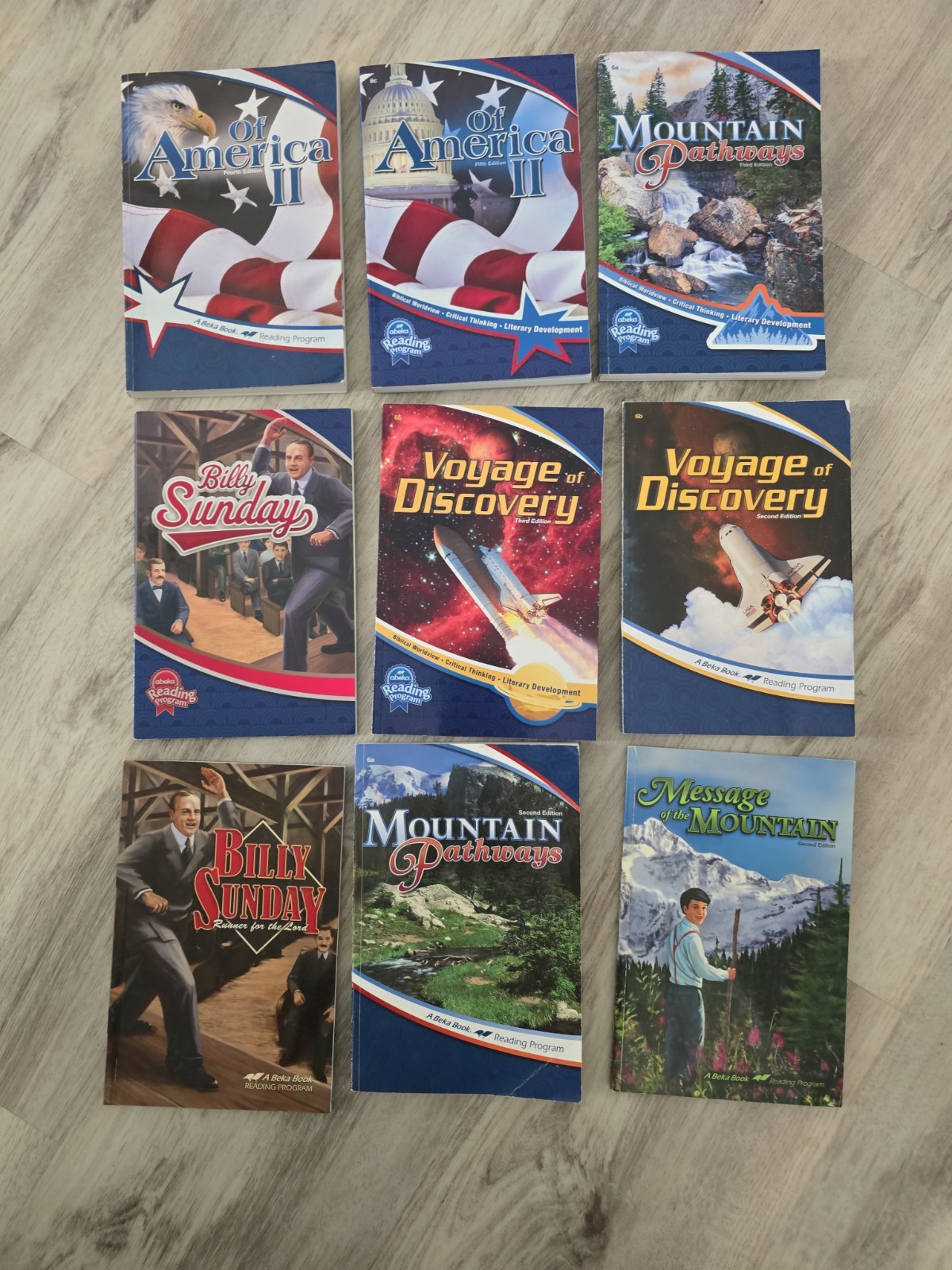 Abeka Reading Program Reader Books Lot of 9 A Beka Level 6