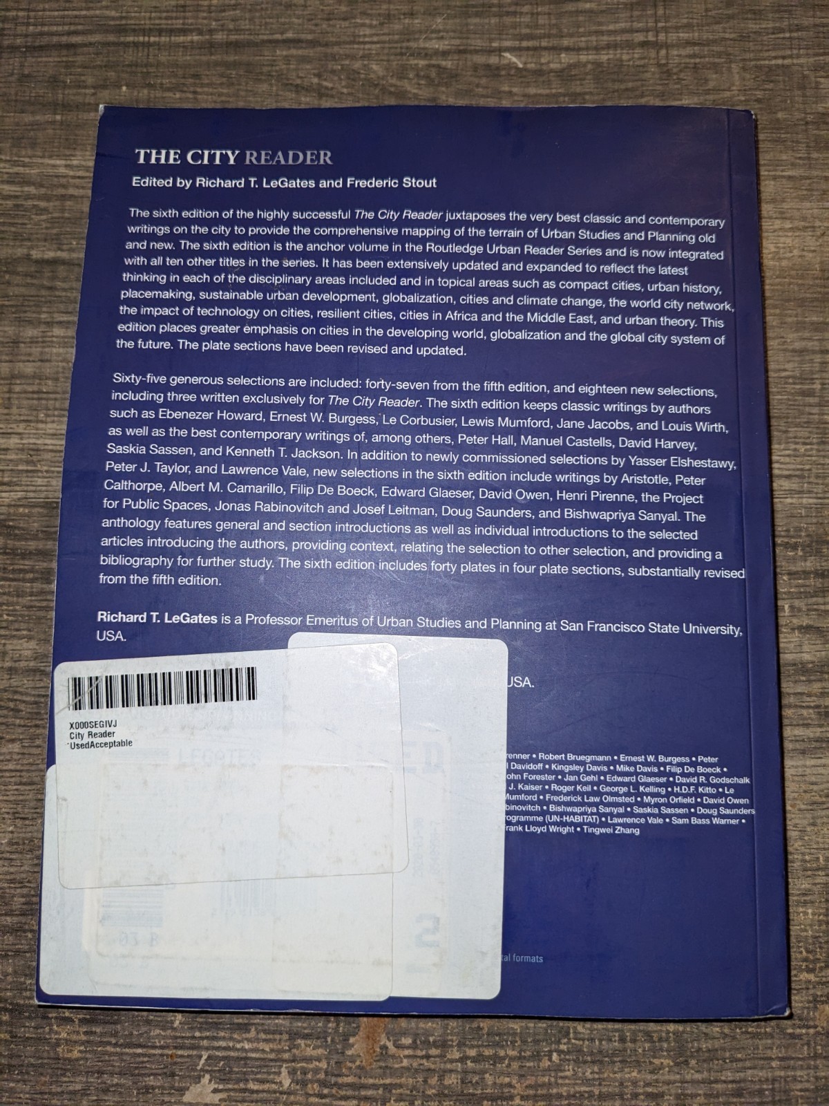 The City Reader (Routledge Urban Reader Series), Used; Very Good Condition