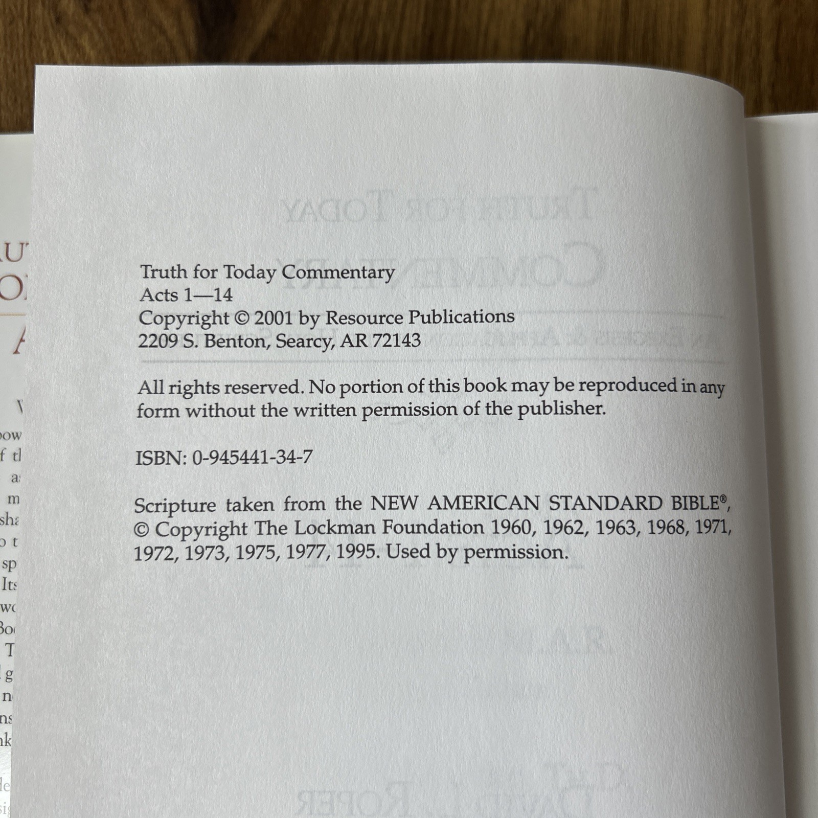 Truth For Today Commentary Acts 1-28 by David L Roper Lot of 2 Volume Set