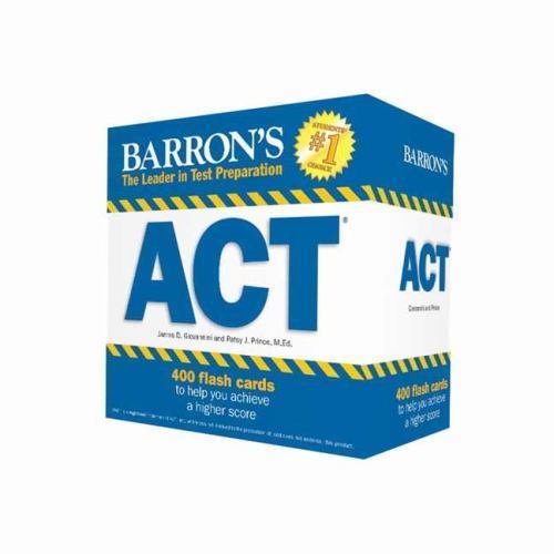 Barron’s ACT 400+ Flash Cards Study Aid Test Prep Get Higher Score 2nd Edition.