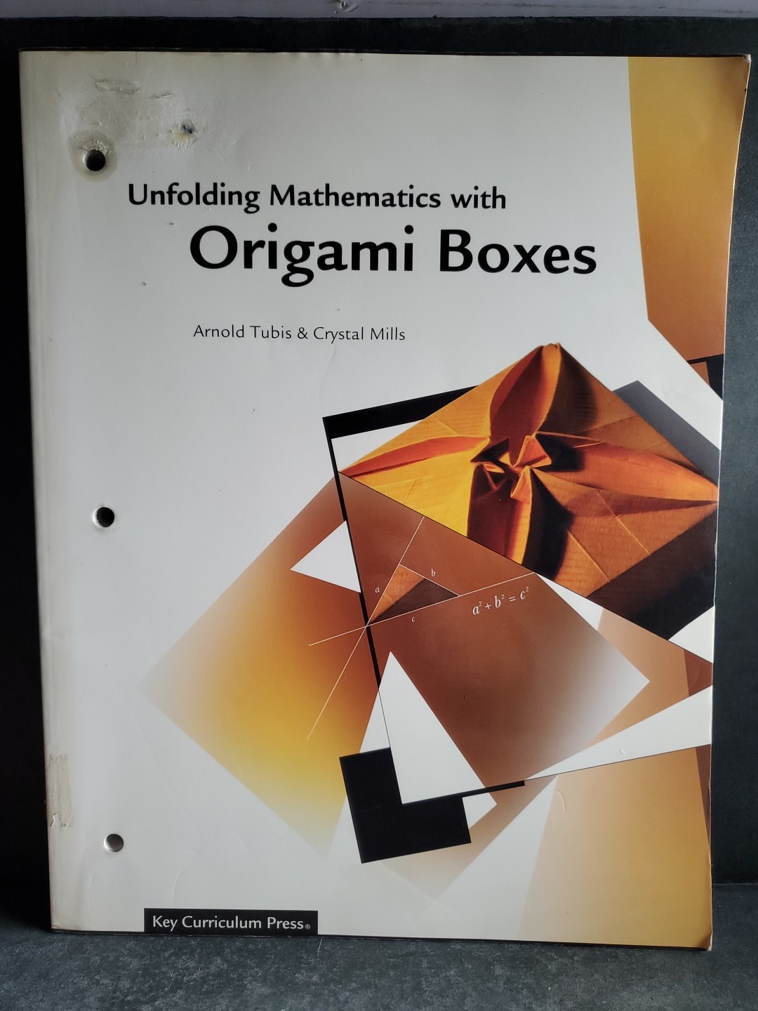 Unfolding Mathematics with Origami Boxes Tubis Signed 2006 Math Workbook