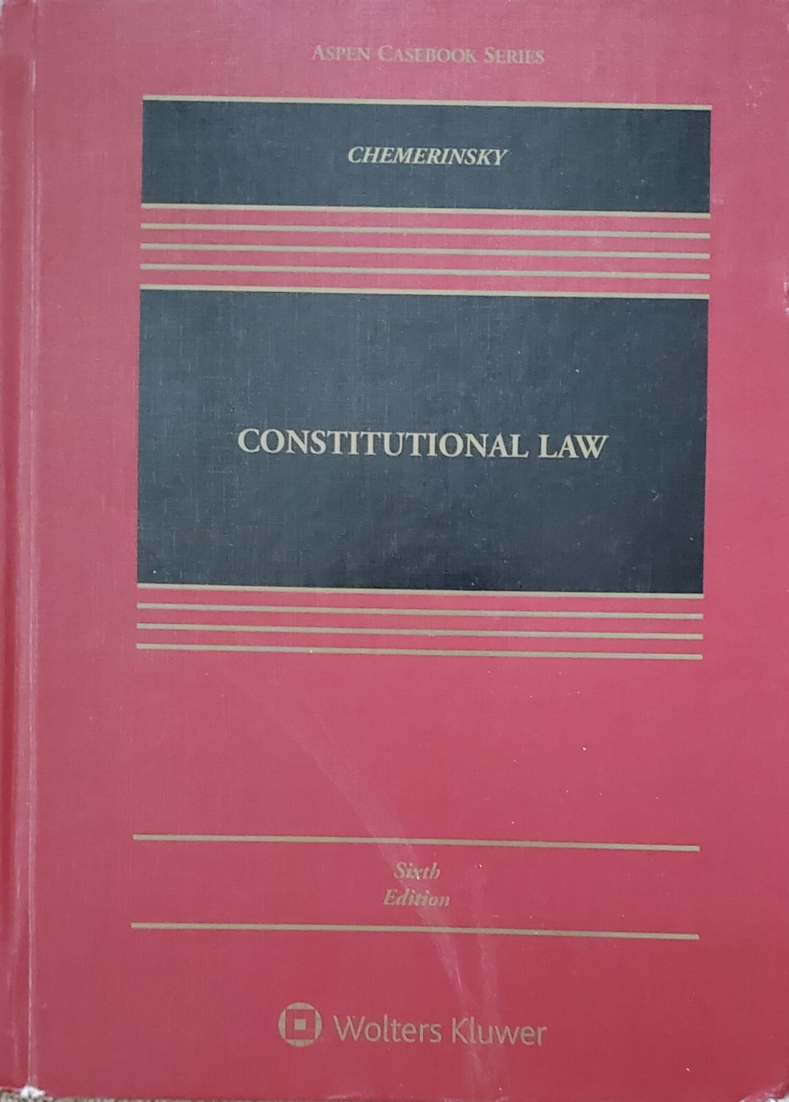 Aspen Casebook Ser.: Constitutional Law by Erwin Chemerinsky (2019, Book, Other)