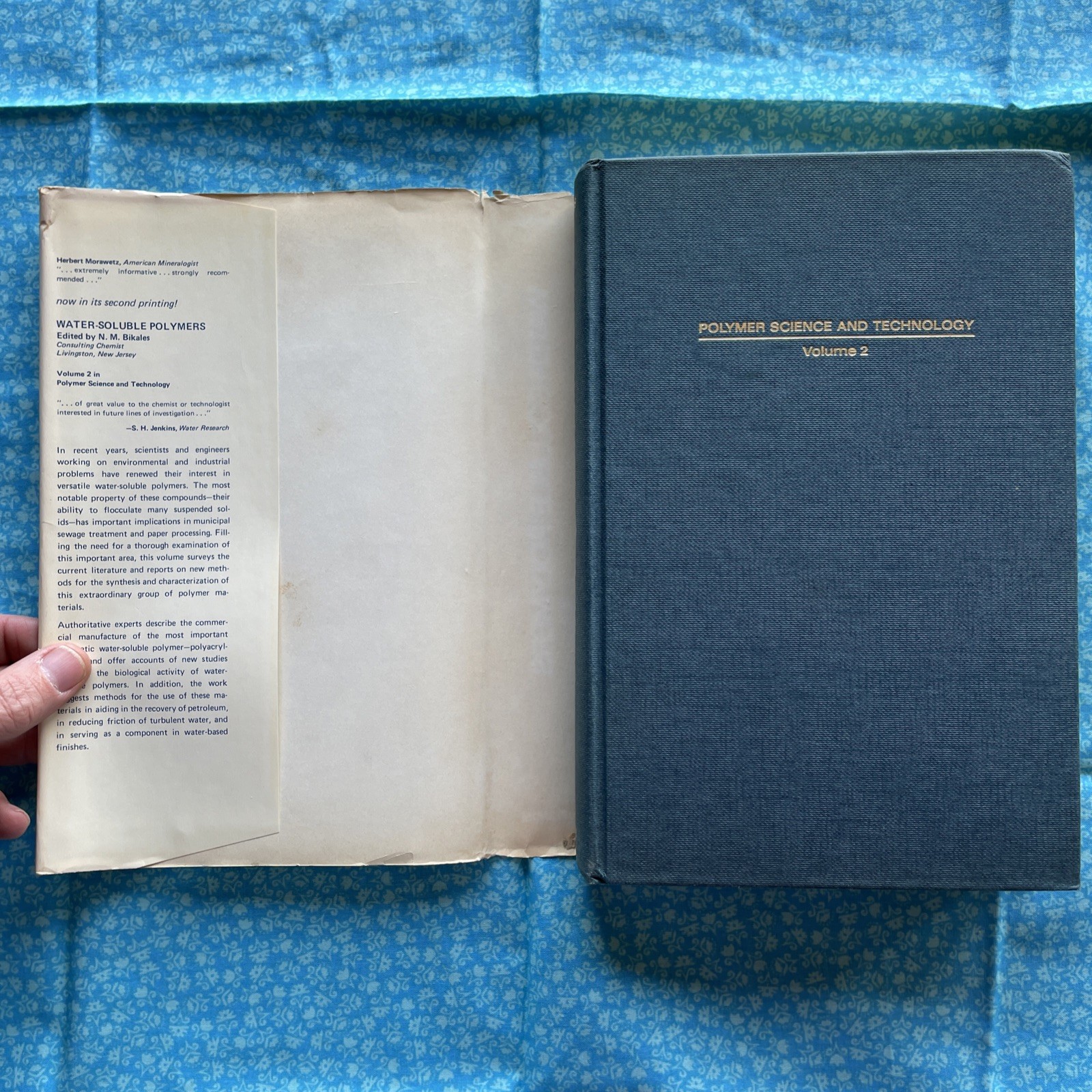 Water-Soluble Polymers, Volume 2 by N.M. Bikales (1973 Vintage HCDJ 424 Pages)