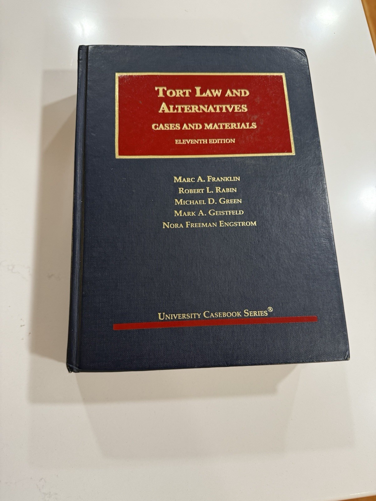 Tort Law and Alternatives Eleventh Edition Franklin ISBN: 978-1-64708-489-9