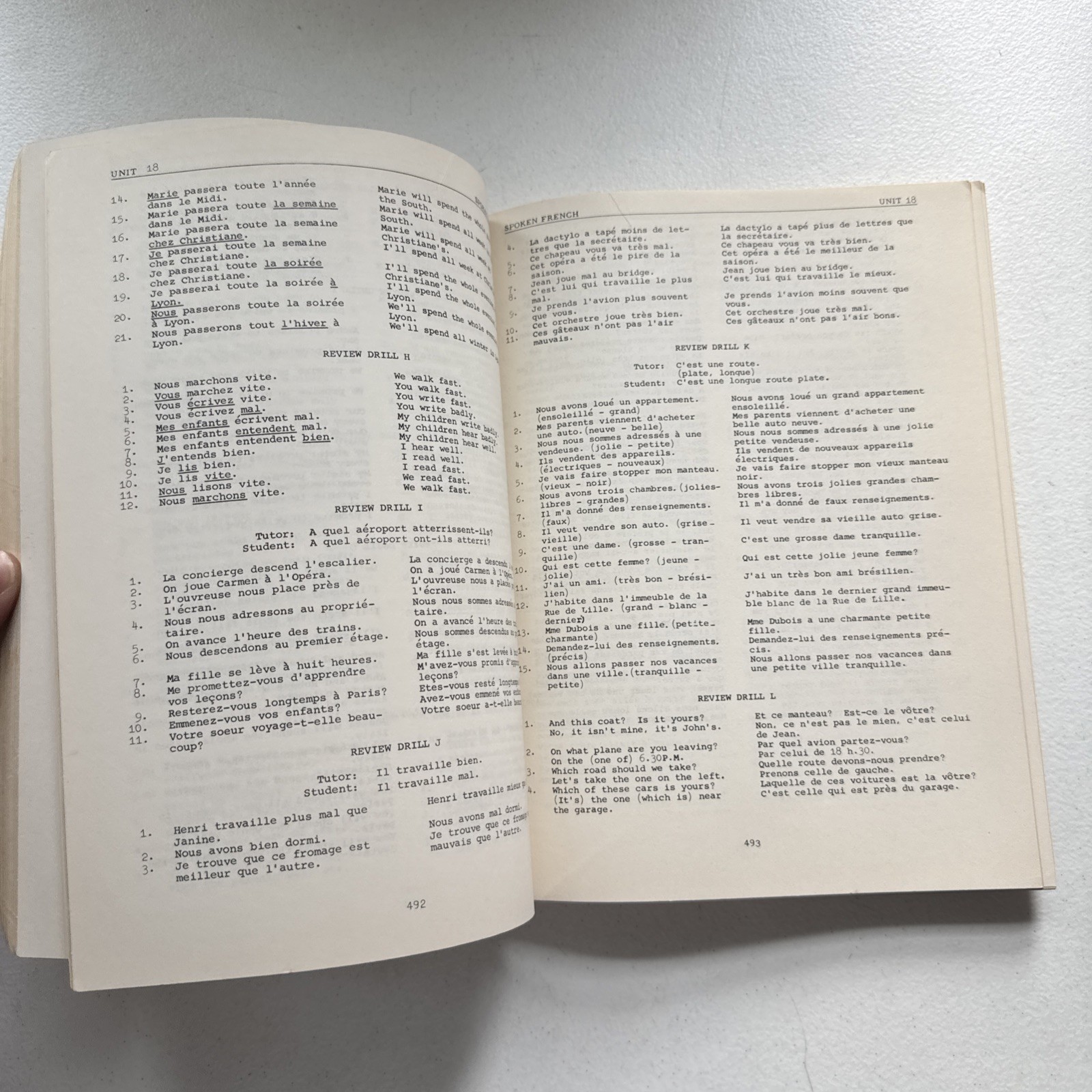 Foreign Service Insitute French Basic Course Units 13-24 1960