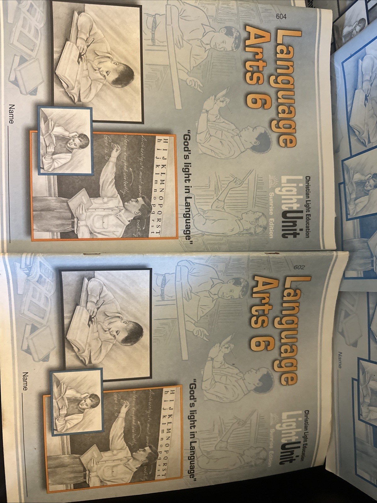 Christian Light Education Language Arts 6 – lot of 12 books – teacher’s guide