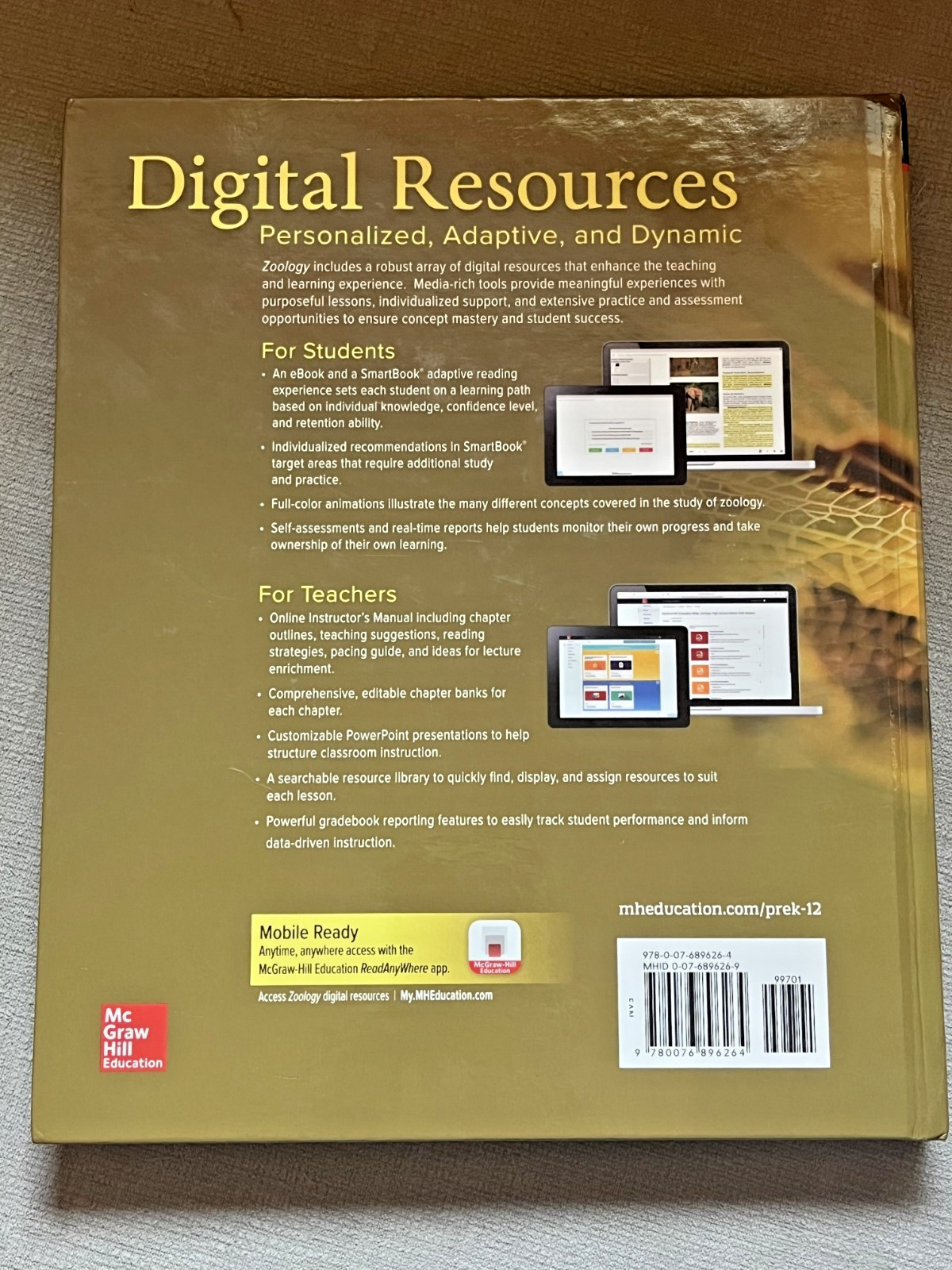 McGraw Hill Education Zoology 11th Student Edition Science Textbook 2019