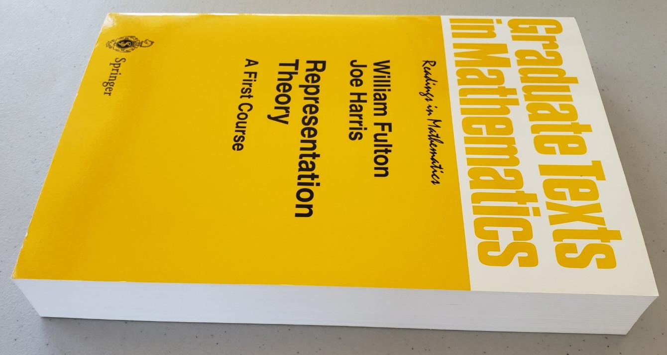 Fulton Harris Representation Theory First Course Springer GTM 129 NEW 1st Ed 4th