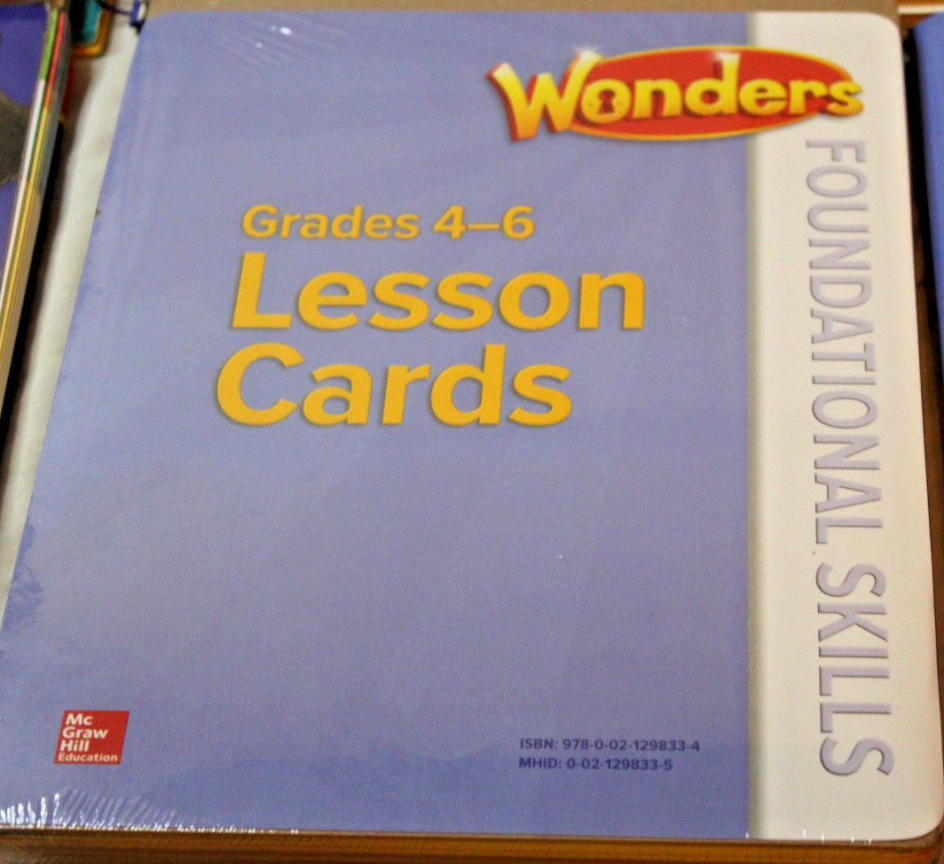 McGraw Hill Wonders Grade 5 Teacher’s Editions Units 1-6 & Assessment Books Set