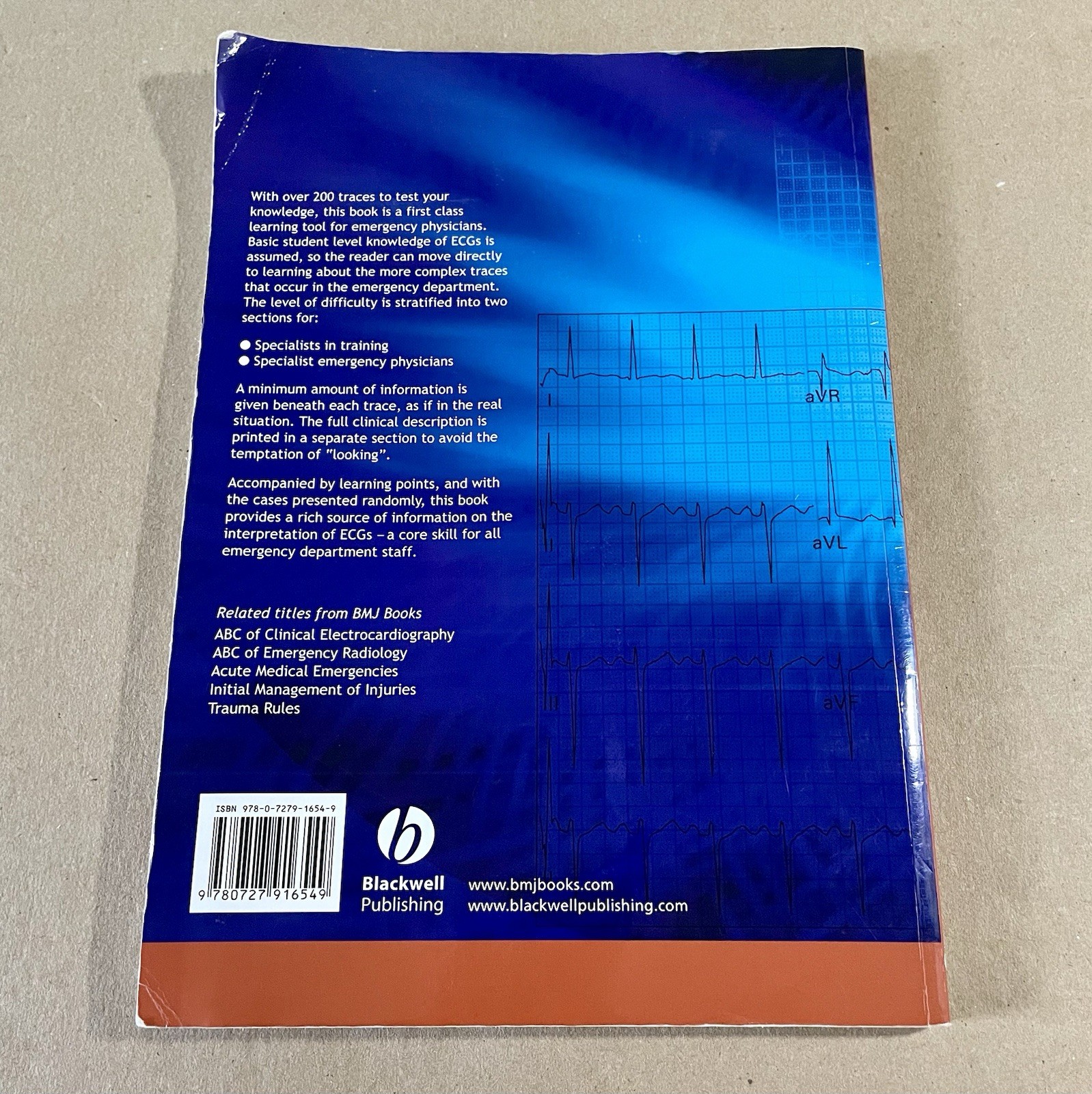 ECGs for the Emergency Physician 1, Amal Mattu & William Brady (2003, PB)